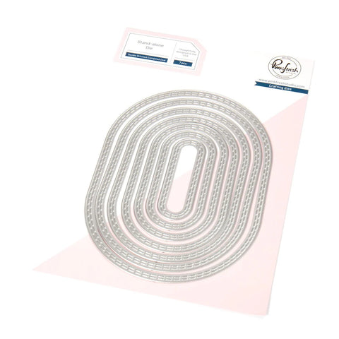 Double Stitched Elongated Oval Die