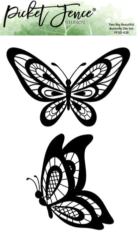 Ensemble de deux matrices de découpe papillon magnifiques