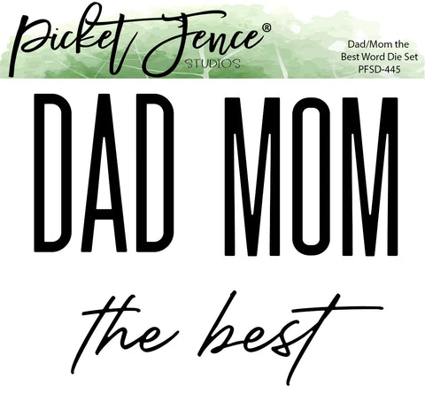 Dad/Mom the Best Word Die Set