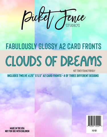 Fabulously Glossy A2 Card Fronts - Clouds of Dreams