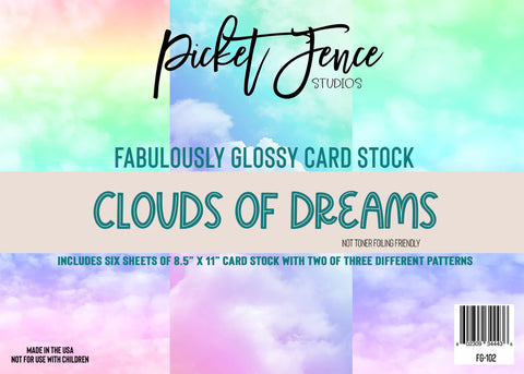 Fabulously Glossy Card Stock - Clouds of Dreams