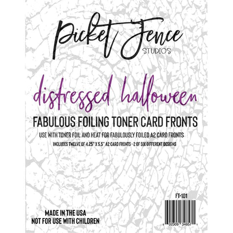 Fabulous Foiling Toner Card Fronts (12 pk)-Distressed Halloween
