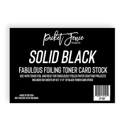 Fabulous Foiling Toner Card Stock (6 pk)-Solid Black