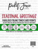 Fabuleux fronts de cartes de toner déjoués - Salutations saisonnières