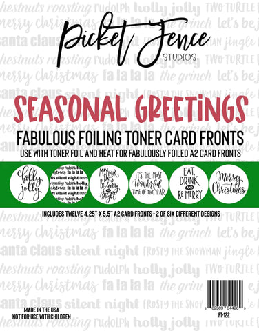 Fabuleux fronts de cartes de toner déjoués - Salutations saisonnières