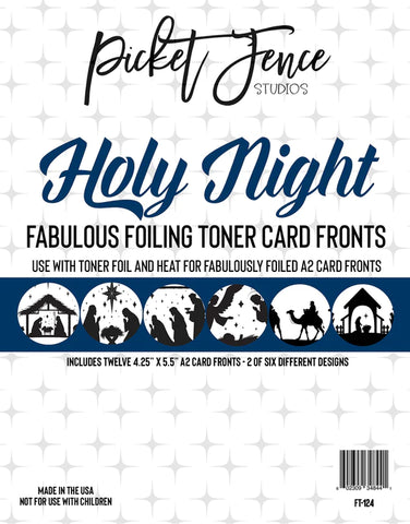 Fabulous Foiling Toner Card Fronts - Holy Night