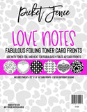 Fabulous Foiling Toner Card Front - Love Notes
