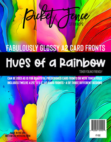 Fabulously Glossy A2 Card Fronts - Hues of a Rainbow