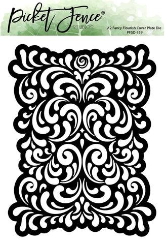 Matrice de plaque de couverture A2 Fancy Flourish