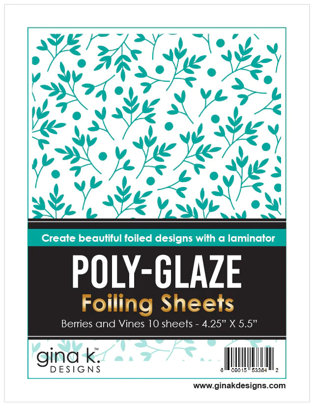 Poly-Glaze Foiling Sheets - Berries and Vines