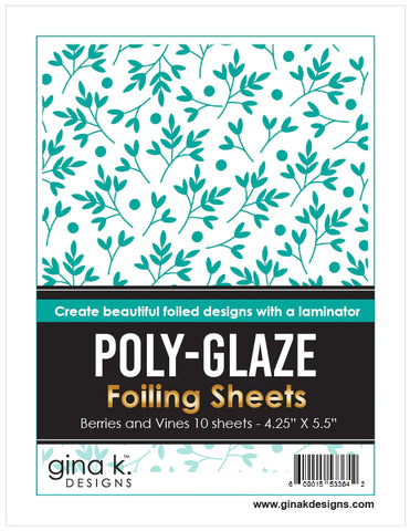 Poly-Glaze Foiling Sheets - Berries and Vines