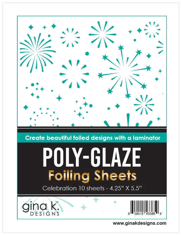 Feuilles d'aluminium Poly-Glaze - Célébration