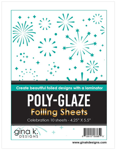 Poly-Glaze Foiling Sheets - Celebration