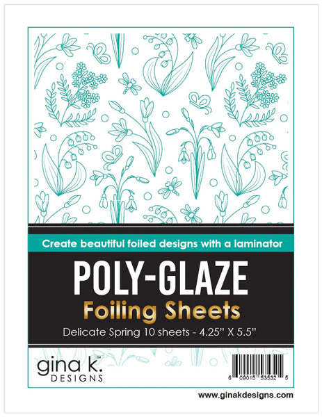 Poly Glaze Foiling Sheets - Delicate Spring – Bumbleberry Papercrafts Ltd