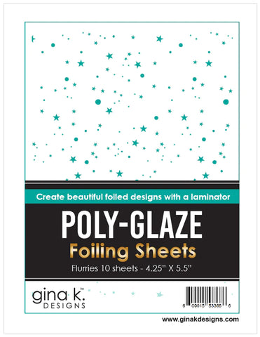 Feuilles d'aluminium Poly-Glaze - Flurries