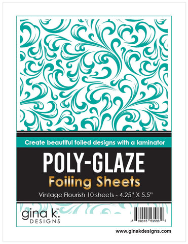Poly Glaze Foiling Sheets - Vintage Flourish