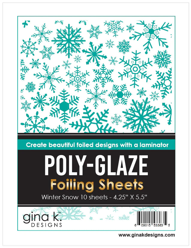 Feuilles d'aluminium Poly-Glaze - Neige d'hiver