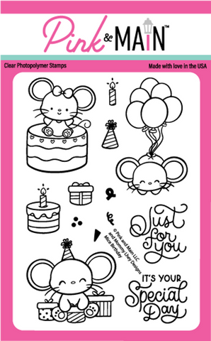Mice Birthday Stamp Set