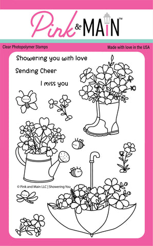 Showering You 4X6 Stamp Set