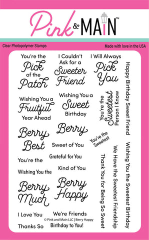 Berry Happy 4X6 Stamp Set