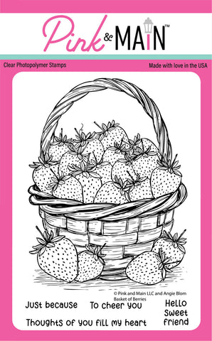 Basket Of Berries 4X6 Stamp Set