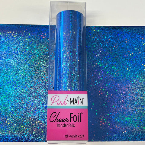 CheerFoil bleu scintillant