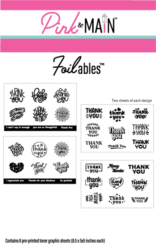 Many Thanks Foilable Sheets
