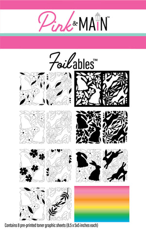 Bunny Hop Set 1 Foilable Sheets (8 Designs)
