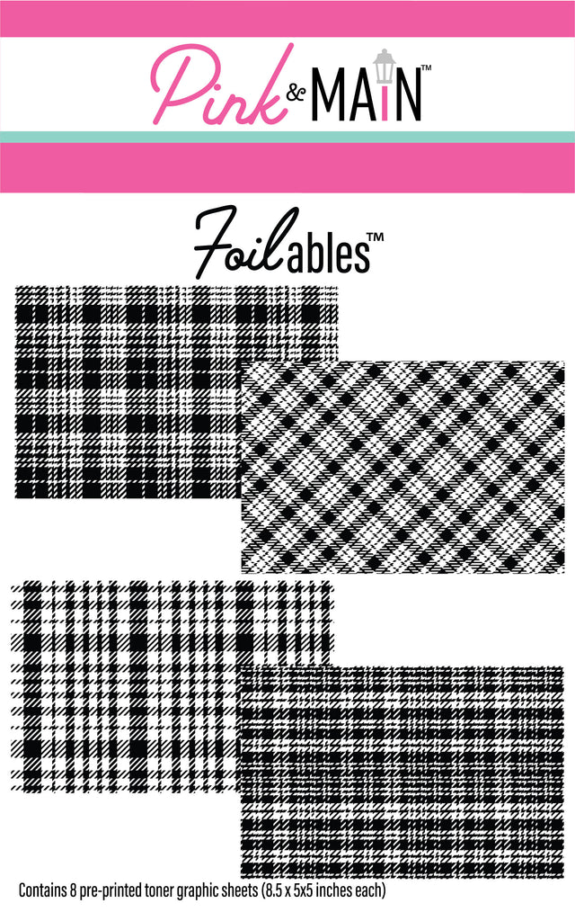Bold Plaid Foilables® Sheets
