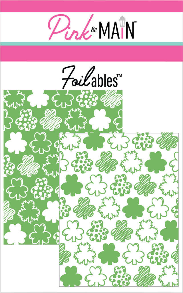 Green Shamrocks Foilables® Panels