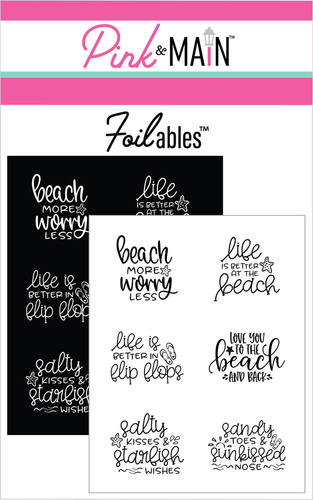 Beach Sayings Foilables® Panels