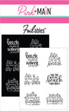 Beach Sayings Foilables® Panels
