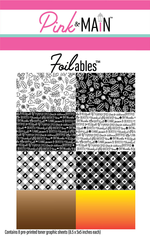 Colorful Fall Foilables Sheets