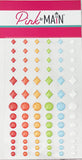Rainbow Glitter Enamel Shapes