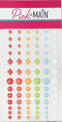 Rainbow Glitter Enamel Shapes