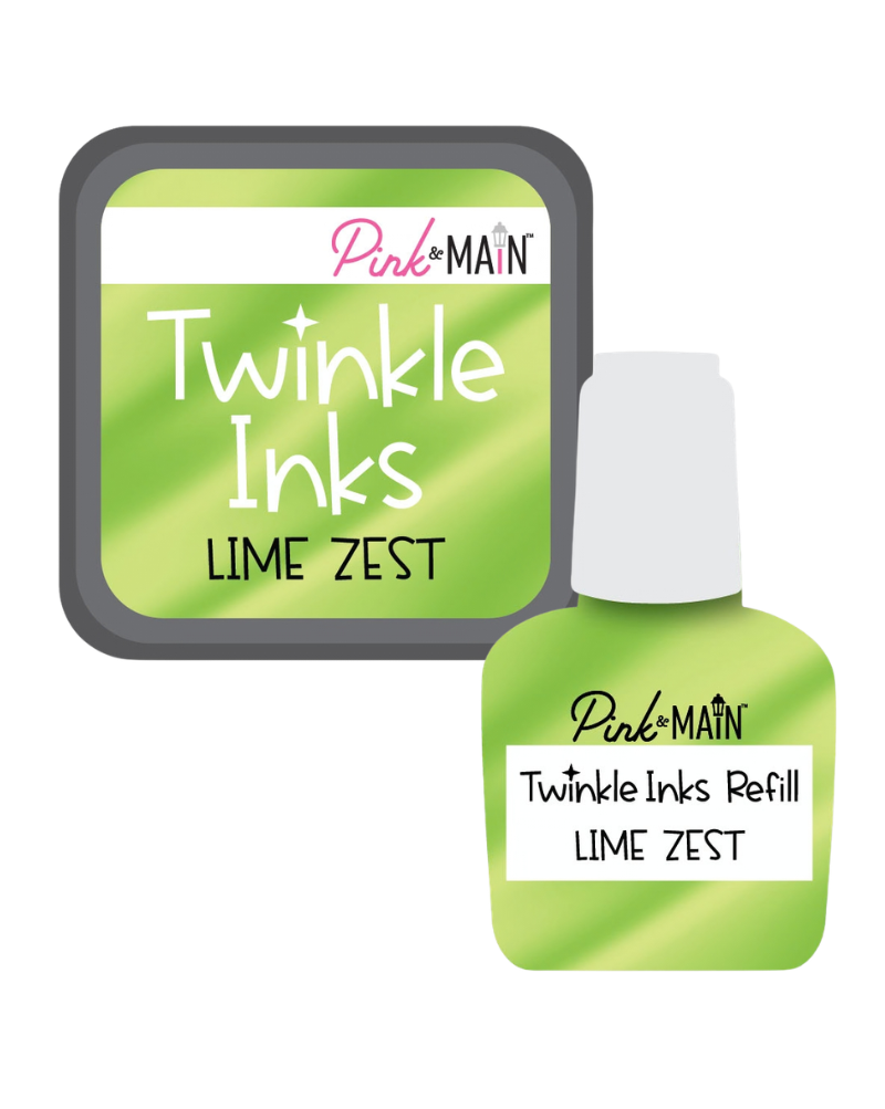 Lime Zest Twinkle Ink Pad + Refill