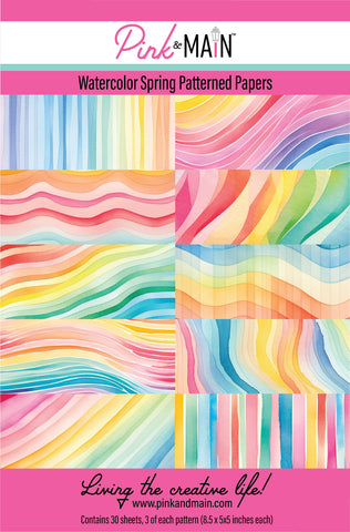 Watercolor Spring Paper Pack 8.5 X 5.5
