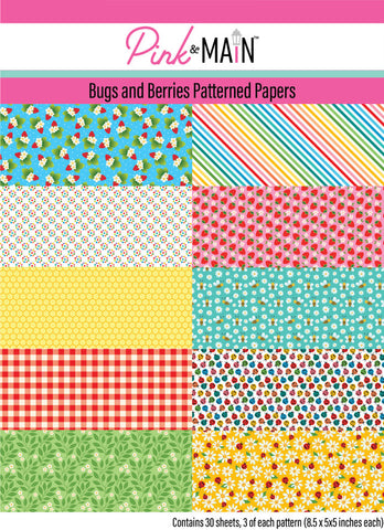 Bugs And Berries Paper Pack 8.5 X 5.5