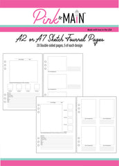 A2 or A7 Sketch Journal Pages