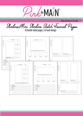 Slimline/Mini Slimline Sketch Journal Pages