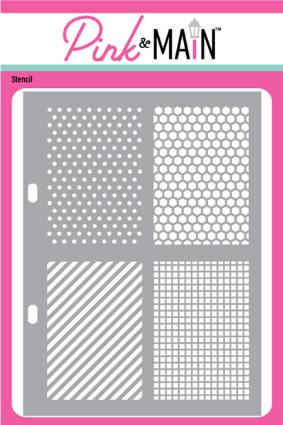 Rectangle Patterns Stencil – Bumbleberry Papercrafts Ltd