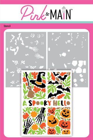 Spooky Hello Stencils (Set of 2)