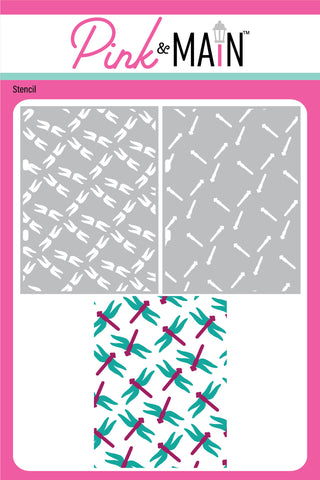 Layered Dragonflies Stencils (Set of 2)