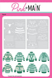 Holiday Sweater Layering Stencils (Set of 2)