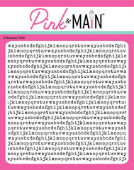 Typewriter 6X6 Embossing Folder