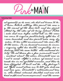 Vintage Script 6x6 Embossing Folder