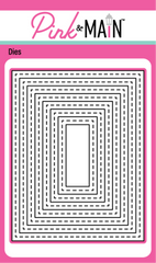 Stitched Rectangle Frames Dies