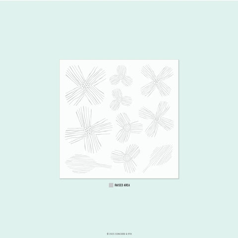 Paper Posy Embossing Folder (2D) 6 x 6