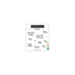 Paper Posy Stamp Set (3 x 3)