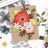 Paper Posy Embossing Folder (2D) 6 x 6